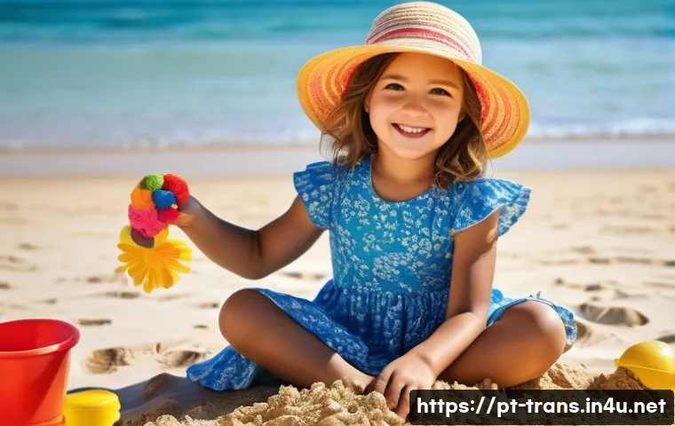 번역사 업무에서의 윤리와 책임 - **Prompt:** "A young girl, around 7 years old, wearing a colorful floral sundress and a sunhat, play...